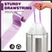 JOYEUX Small Trash Bags 4 Gallon Drawstring Small Garbage Bags White Mini Trash Can Liners for Bathroom Bedroom Office Faint Scented 45 Count