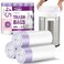 JOYEUX Small Trash Bags 4 Gallon Drawstring Small Garbage Bags White Mini Trash Can Liners for Bathroom Bedroom Office Faint Scented 45 Count