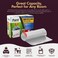 PAMI Recycling Tall Kitchen Drawstring Trash Bags ExtraStrong Plastic Garbage Bags Thick Trash Can Liners For Kitchen Outdoor Bins 2ft x2ft Unscented Trash Bags 13 Gallon 60 Count Clear