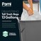 PAMI Tall 13Gallon Kitchen Drawstring Trash Bags 60 Pack White ExtraStrong Plastic Garbage Bags Thick Trash Can Liners For Kitchen Bathroom Outdoor Bins 2ft x2ft Unscented Trash Bags