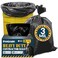 Reli. Reli Contractor Garbage Bags 55 Gallon 20 Trash Bags Heavy Duty Black Contractor