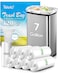 Teivio 7 Gallon 120 Counts Medium Garbage Bags 6 Gallon 7 Gallon Trash Bags Waste Basket Liner Bathroom Trash Can Bin Liners Plastic Bags for home office kitchen Clear