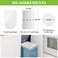 Teivio 7 Gallon 120 Counts Medium Garbage Bags 6 Gallon 7 Gallon Trash Bags Waste Basket Liner Bathroom Trash Can Bin Liners Plastic Bags for home office kitchen Clear