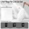 TIPGO Small Trash Bags Drawstring 2 Gallon PreCut Mini Garbage Bags for 2026 Gallon Trash Bins 120 Count Code B
