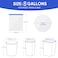 Yhywcy Trash Bag 8 Gallon Medium Drawstring Garbage Bags for 8 Gallon Trash Cans Kitchen Bedroom Bathroom Living room Office Restaurant Thickened Stretchy 60 Count