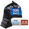 Reli. Reli 1625 Gallon Trash Bags 500 Bags Black Home Kitchen Strong Garbage