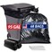 Reli. Reli 95 Gallon Trash Bags Heavy Duty 68 Trash Bags with Ties Super Sizeable Black Serious Garbage Cleanup
