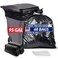 Reli. Reli 95 Gallon Trash Bags Heavy Duty 68 Trash Bags with Ties Super Sizeable Black Serious Garbage Cleanup