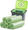 Aoriyar Small Trash Bags 12 Gallon 120 Counts Bathroom Trash Bags Mini 5L Garbage Bags Biodegradable Food Waste Bags Compost Strong Bin Liner Recycle Rubbish Bag for Home Kitchen Office