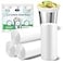 LEAGIM Small Trash Bags 26 Gallon108 Count LeakageProof Strong Small Mini Garbage Bags for Bathroom Bedroom Office White Small Trash Can Liners