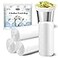 LEAGIM Small Trash Bags 4 Gallon 108 Count LeakageProof 4 Gallon Trash Bag Small Garbage Bags for Office Bedroom Bathroom Mini Trash Bags Unscented White 15L Small Trash Can Liners