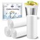 LEAGIM Small Trash Bags 4 Gallon 108 Count LeakageProof 4 Gallon Trash Bag Small Garbage Bags for Office Bedroom Bathroom Mini Trash Bags Unscented White 15L Small Trash Can Liners