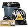 Tasker 5560 Gallon Trash Bags Heavy Duty Mega ValuePack 150 Bags Large Black Garbage Bags for Office Commercial Outdoor Lawn and Leaf