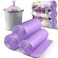 Ginkgo Small Trash Bags 105 Count 4 Gallon Trash Bag Small Garbage Bags Unscented Bathroom Mini Trash Bags Wastebasket Bin Liners Small Plastic Bags for Home Office Kitchen Purple