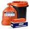 Plasticplace 5560 gallon Trash Bags 12 Mil Orange Heavy Duty Garbage Can Liners 38 x 58 50 Count