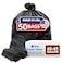 Reli. Reli 40 to 45 Trash Bags Heavy Duty 50 Trash Bags Super Sizeable for Serious Garbage Cleanup Black