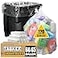 Tasker 6465 Gallon Clear Trash Bags Heavy Duty Recycling Bag Huge 120 Count 60 Gallon Clear Extra Large Recycling Garbage Bags