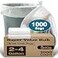 Ginkgo Small Trash Bags 24 Gallon Trash Bag 1000 Count Super Value Small Garbage Bags Bathroom Mini Trash Bags Unscented Clear Wastebasket Bin Liners Plastic Bags