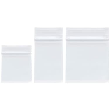 Plymor 2 x 2 100 2 x 3 100 3 x 3 100 4 Mil Variety Pack Heavy Duty Zipper Reclosable Plastic Bags