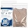 Spartan Industrial 12 X 15 100 Count Self Seal Clear Poly Bags with Suffocation Warning for Packaging T Shirts Shipping Permanent Adhesive