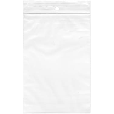 Plymor 4 x 6 Case of 1000 2 Mil with HangHole Zipper Reclosable Plastic Bags