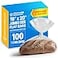 Spartan Industrial 16 X 20 OpenEnd Flat Clear Poly Bags 100 Count 11 Mil Clear Plastic Bags for Packaging Shipping Storage No Adhesive Strip