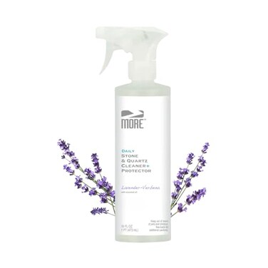MORE Surface MORE Stone Quartz Cleaner Protector Granite Quartz Marble Cleaner For Kitchen Bathroom Countertops WaterBased Surface Spray LavenderVerbena Essential Oil Pint 16oz