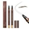 Espoce 2 Pack Eyebrow Pen Waterproof Microblading Eyebrow Pencil 4 Tip Precise Eye Brow Makeup Pen for Women to Effortlessly Create Hair Like Natural Brows Non Dry Out and Last All Day Medium Brown