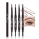 WanTuoluo 4 Pcs Ultimate Eyebrow Retractable Definer PencilsDualSided Natural Soft Textured Eyebrow Pencil for Daily Look Eyebrow MakeupBrow BrushFine Tip lapiz de cejasLight Brown