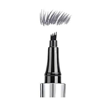 Linble 5 Colors Hairlike Strokes Eyebrow Pen Mimics Natural Eyebrow Liquid Microfilling Eye Brow Makeup by 5 Dark Gray