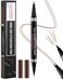 LAVONE Eyebrow Pencil 2in1 Waterproof Eyebrow Pen with 2 Tip Microblading Eyebrow Pencil and UltraPrecise Brow Pencil with Eyebrow Brush Eyebrow Pencils for Women Natural HairLike Brows Soft Brown