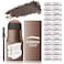 OETUIOW Eyebrow Stamp Stencil Kit Eye Brow Stencil Kit for Beginners Brow Stencil and Stamp Kit Longlasting SmudgeProof Waterproof 24 Reusable Eyebrow Shapes Stencils for Perfect Brow Black Brown