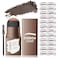 OETUIOW Eyebrow Stamp Stencil Kit Eye Brow Stencil Kit for Beginners Brow Stencil and Stamp Kit Longlasting SmudgeProof Waterproof 24 Reusable Eyebrow Shapes Stencils for Perfect Brow Black Brown