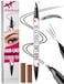 iMethod Curved Eyebrow Pen 2in1 DualEnded Microblading Eyebrow Pencil with Curved Tip and Precise BrushTip Brow Pen for Natural HairLike Brows Lasts AllDay Black