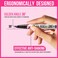 iMethod Curved Eyebrow Pen 2in1 DualEnded Microblading Eyebrow Pencil with Curved Tip and Precise BrushTip Brow Pen for Natural HairLike Brows Lasts AllDay Black