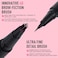 SUSIKEKI Dual Ended Microblading Eyebrow Pen 2 in 1 Liquid Eyebrow Pencil with BrowFection Angled Brush Precise Detail BrushTip Shapes Fills Natural Looking Brows Lasts AllDay Brown