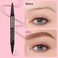 SUSIKEKI Dual Ended Microblading Eyebrow Pen 2 in 1 Liquid Eyebrow Pencil with BrowFection Angled Brush Precise Detail BrushTip Shapes Fills Natural Looking Brows Lasts AllDay Brown