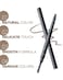 THESAEM Artlook Eyebrow Definer Pencil with Spoolie Brush 01 Brown Long Lasting Eyebrow for Soft Textured Eyebrow Makeup with Vitamin E Triangular Pencil