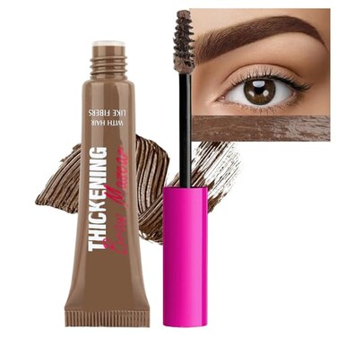 BINGBRUSH Tinted Eyebrow Gel Thickening Brow Glue Mascara for Fuller BrowsBrunette