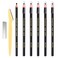 KAIQIKAIXI 6 Piece Black Colour Waterproof Eyebrows Pencil Tattoo Makeup And Microblading Supplies KitPermanent Eye Brow Liners In Waterproof Eyebrow Pencils Peel Brow Pencil Set For Marking