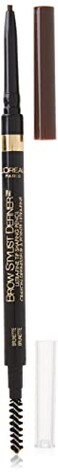 L'Oreal Paris LOreal Paris Makeup Brow Stylist Definer Waterproof Eyebrow Pencil UltraFine Mechanical Pencil Draws Tiny Brow Hairs and Fills in Sparse Areas and Gaps Brunette 0003 Ounce 1 Count