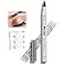 MoonKong Microblading Eyebrow Pen 4 Point Eyebrow Pencil for Women Create Natural HairLike Last AllDay Makeup Kits with 3 Eyebrow Stencils1 Brow Razor1 Dark BrownChestnut