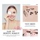 LAMUSELAND Eyeliner Stamp Wingliner Waterproof Smudgeproof Liquid Eye Liner Gel Pen Set Long Lasting Heart Black Thin Double Ended Pencil Makeup Tools for Women C Plum Blossom