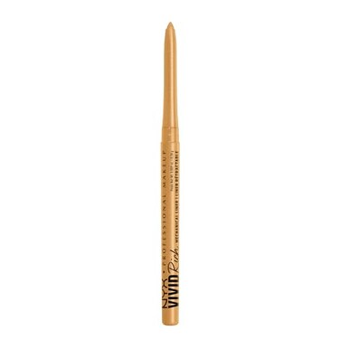 NYX PROFESSIONAL MAKEUP Mechanical Eye Pencil Vivid Rich Mechanical Creamy Retractable Eyeliner Amber Stunner Gold Eyeliner