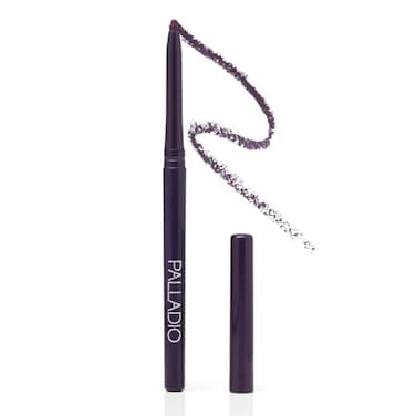 Palladio Retractable Waterproof Eyeliner Richly Pigmented Color and Creamy Slip Twist Up Pencil Eye Liner Smudge Proof Long Lasting Application All Day Wear No Sharpener Required Exotic Plum