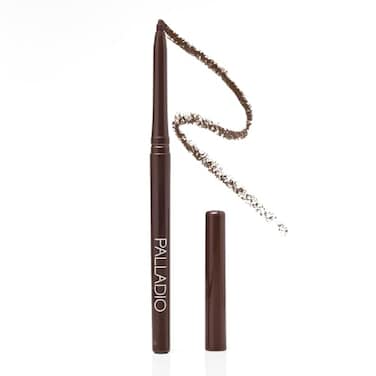 Palladio Retractable Waterproof Eyeliner Richly Pigmented Color and Creamy Slip Twist Up Pencil Eye Liner Smudge Proof Long Lasting Application All Day Wear No Sharpener Required Black Brown