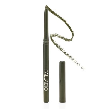 Palladio Retractable Waterproof Eyeliner Richly Pigmented Color and Creamy Slip Twist Up Pencil Eye Liner Smudge Proof Long Lasting Application All Day Wear No Sharpener Required Olive
