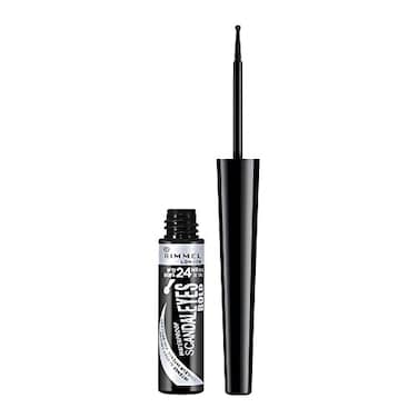 Rimmel London Scandaleyes Bold Liquid Eyeliner LongWearing Easy Removal Intense Color 001 Black 008oz