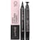 LA PURE Waterproof Liquid Eyeliner Stamp Winged Eyeliner Tool 2x Cat Eye Winged Fine Tipped Pen Eyeliner Stencil Smudge Proof Black Eye Liner Tiktok Trend Items Wing Stamp Black 10mm