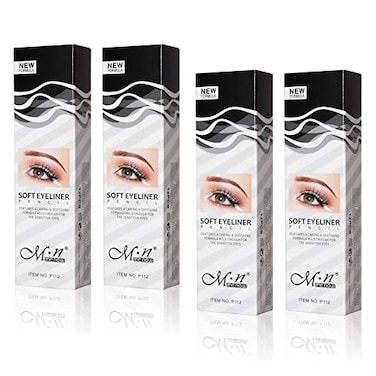 Fashionwu White Eyeliner Pencil Professional Highlighter Eye Liner Pen Soft Strokes Waterproof LongLasting Eyeshadow Eye Silkworm Brighten Pencil Beauty Makeup Tool 48pcs